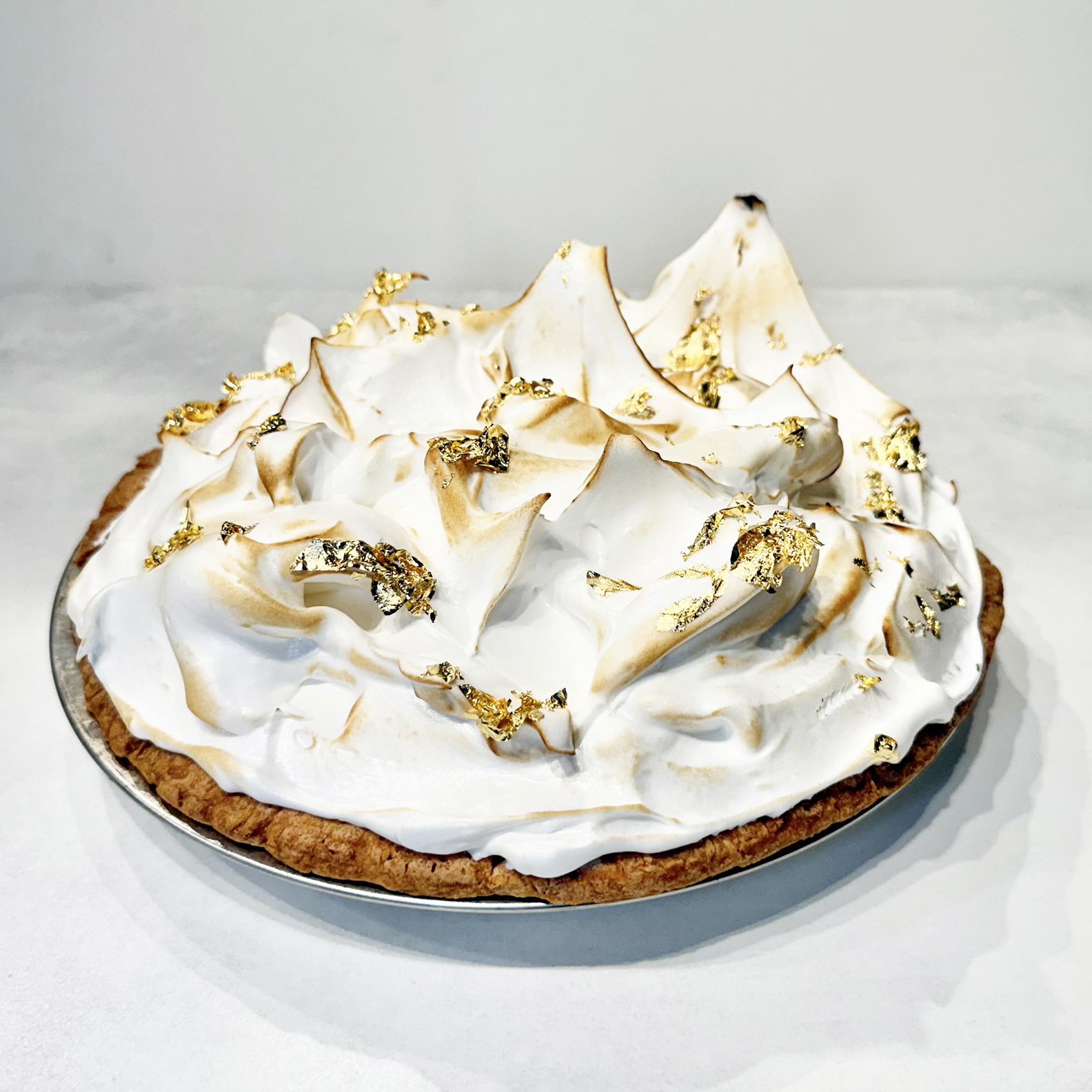 New Year's Eve Champagne, Yuzu, & Mandarin Citrus Meringue Pie