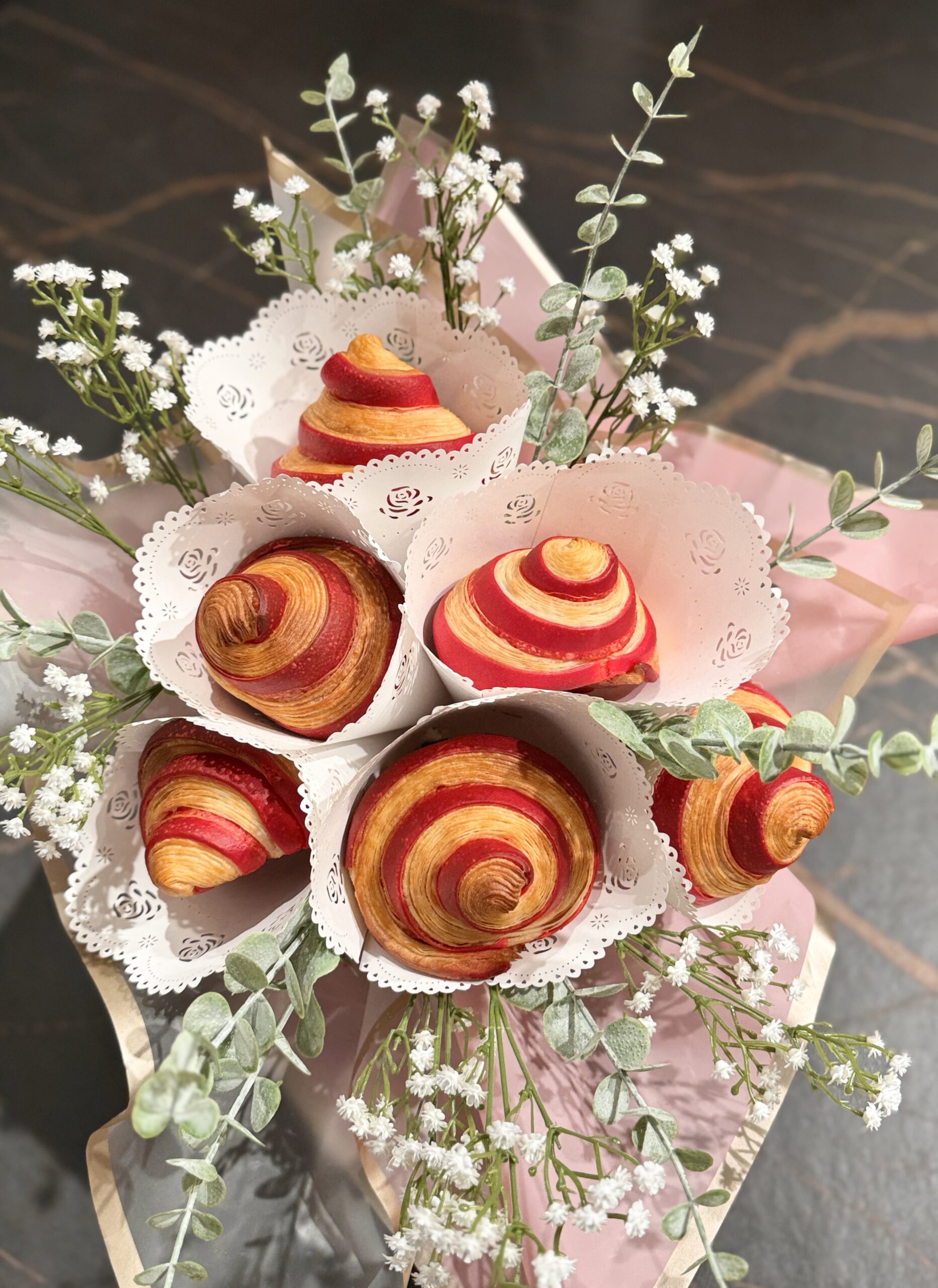 Roses Are Bread: Croissant Rose Bouquet
